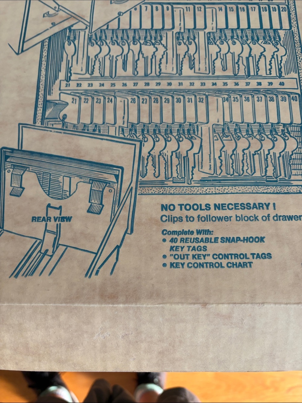 File-A-Key Key Rack Drawer Organizer - Picture 9 of 9
